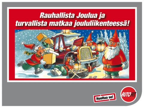 Hyvää joulua ja turvallista matkaa joululiikenteessä!